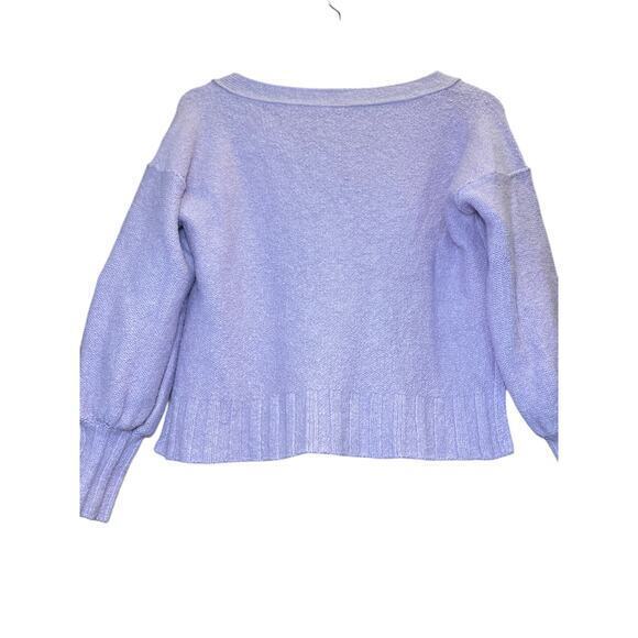 Anthropologie Pilcro Oversized Deep V-Neck Sweater Lilac Lavender Purple XXS - Picture 12 of 15